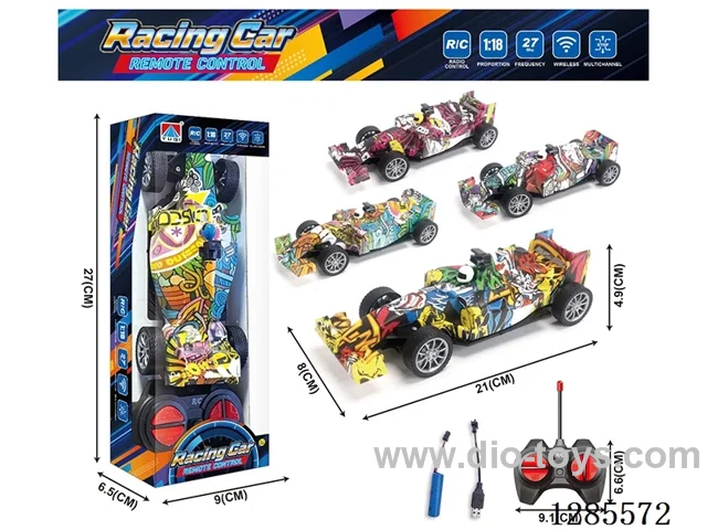 1:18 F1 Graffiti 4ch RC Car [battery Included]
