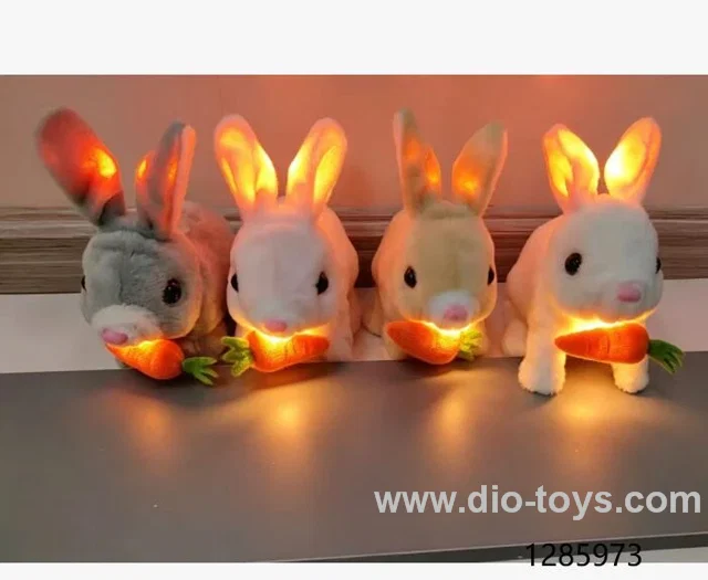 rabbit with light，12pcs/bag