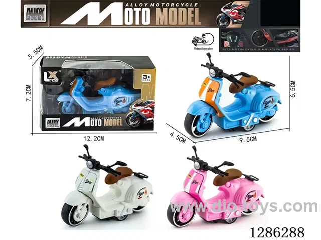 1:18 pull back alloy motorcycles