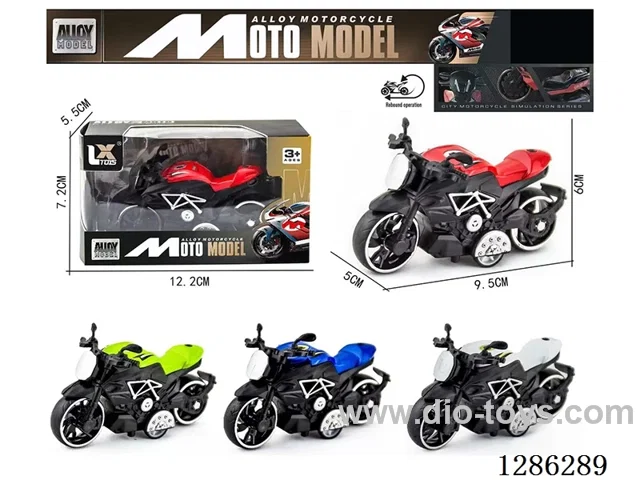 1:18 pull back alloy motorcycles