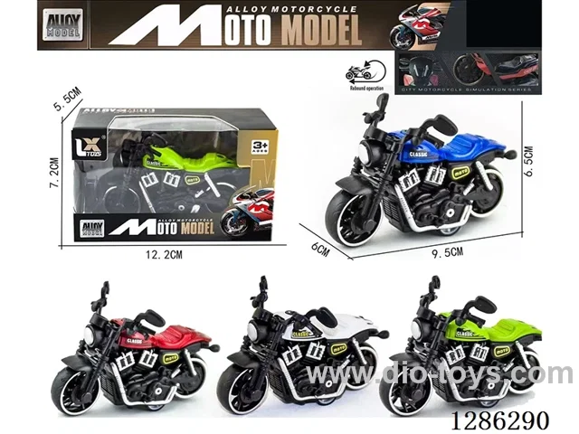 1:18 pull back alloy motorcycles