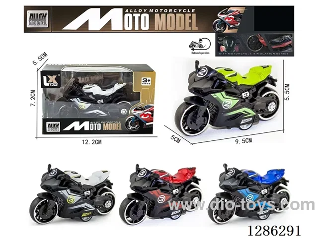 1:18 pull back alloy motorcycles