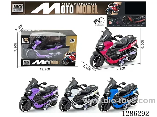 1:18 pull back alloy motorcycles