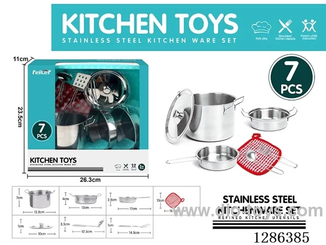 7PCS Stainless Steel Tableware Set