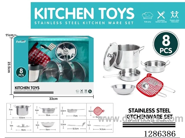 8PCS Stainless Steel Tableware Set