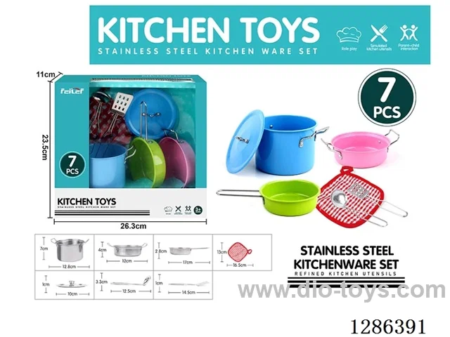 7PCS Stainless Steel Tableware Set