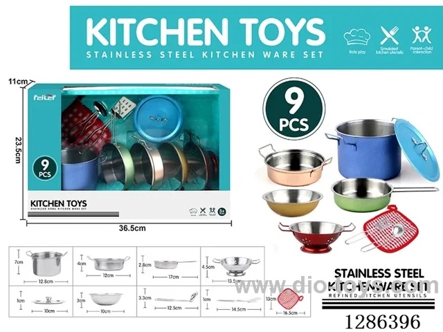 9PCS Stainless Steel Tableware Set