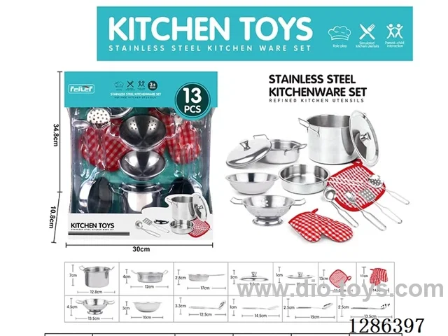 13PCS Stainless Steel Tableware Set