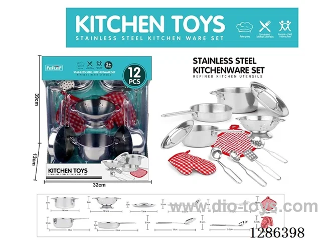 12PCS Stainless Steel Tableware Set