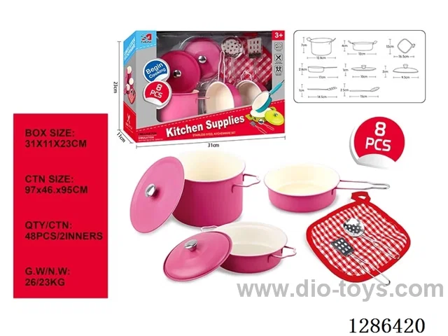 8PCS Stainless Steel Tableware Set