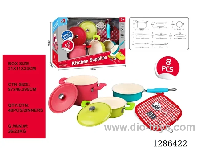 8PCS Stainless Steel Tableware Set