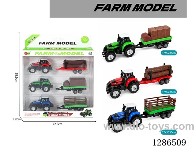 Free Wheel Alloy Cars 3PCS