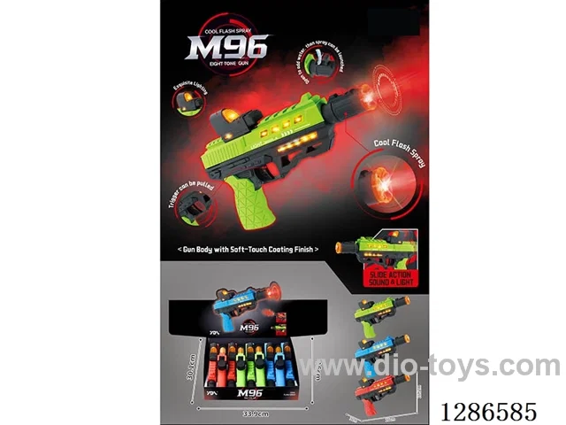 B/O gun with light/spray (M96)9PCS