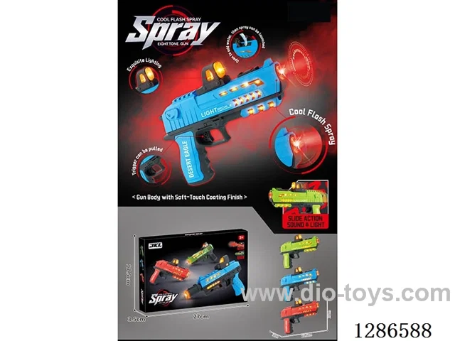 B/O gun with light/spray (M1911)