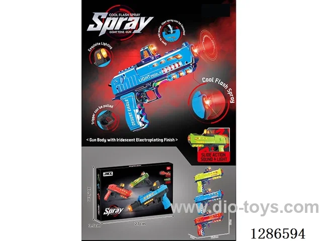 B/O gun with light/spray (M1911)