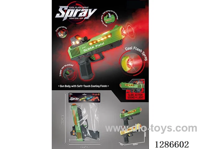 B/O gun with light/spray (Glock)