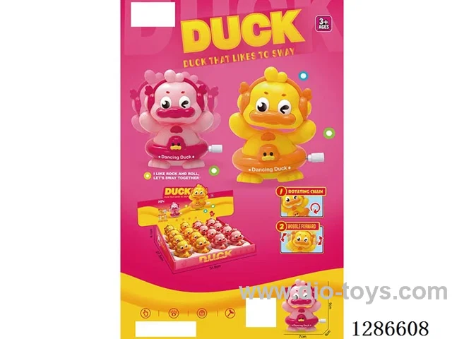 Wind-Up Wobbling Duck, 16PCS