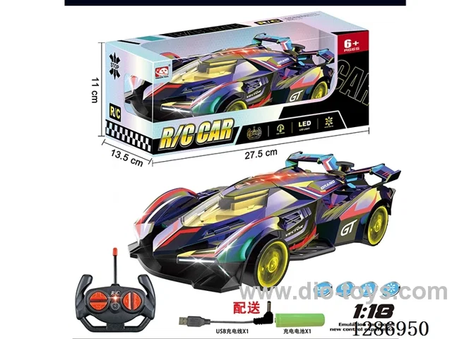 27MHZ 4ch rc car with light included battery