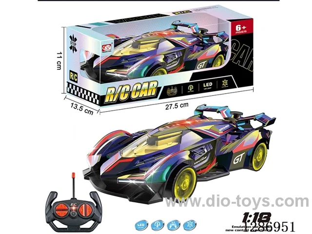 27MHZ 4ch rc car with light not included battery