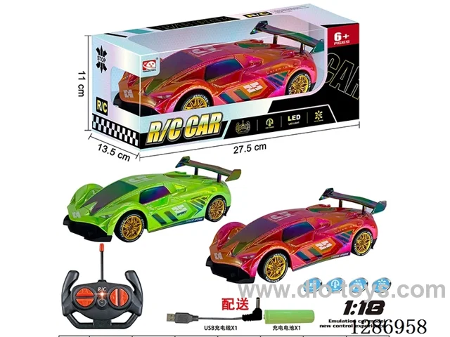 27MHZ 4ch rc car with light included battery