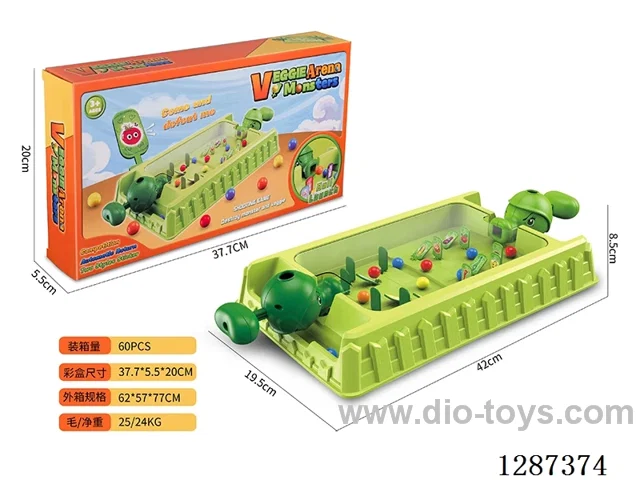 Two-Player Version: Vegetables vs. Monsters Marble Machine