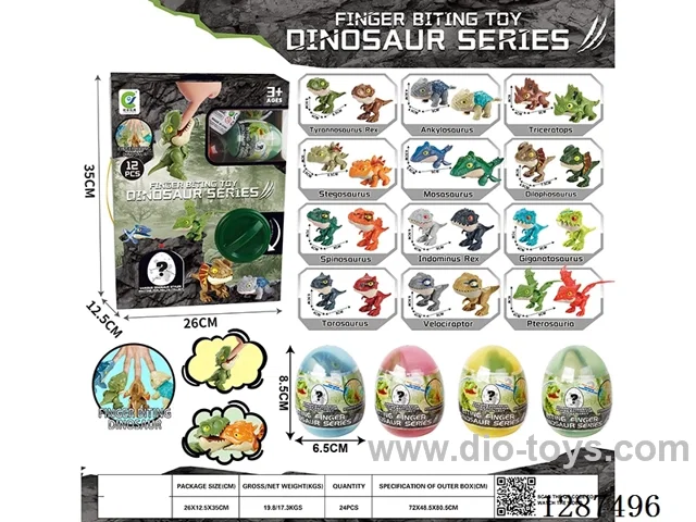 Hand-biting dinosaur-egg twister