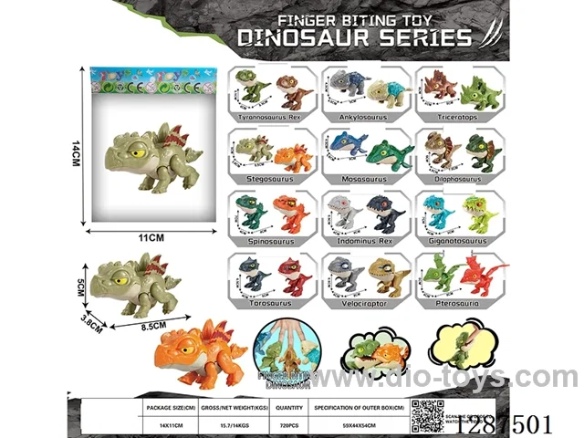 Hand-biting dinosaur