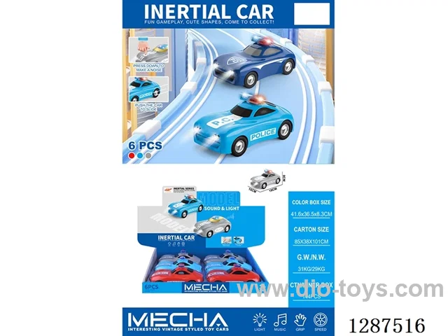 inertia police car W L/M 6PCS included battery