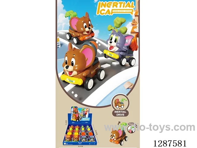 Inertia Cat and Mouse Toy Cars 12PCS