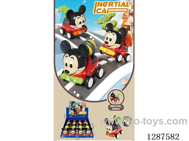 Inertia Mickey Toy Cars 12PCS