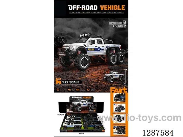 inertia police car W L/M 6PCS