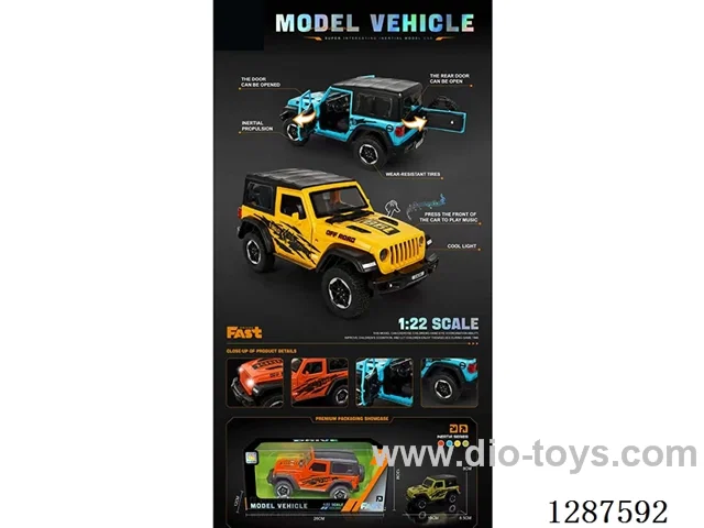 Inertia car W L/M 4 colors included battery