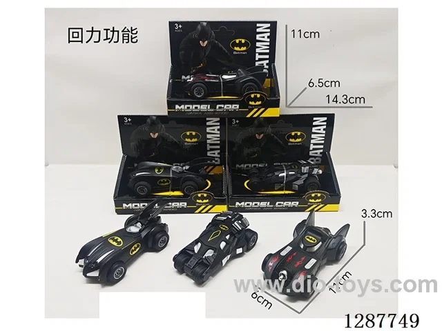 1:43 pull back alloy car 3 mixed