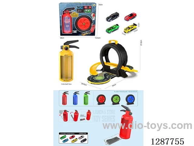 Fire Extinguisher Tire + 4 alloy Cars