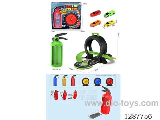 Fire Extinguisher Tire + 4 AB Cars