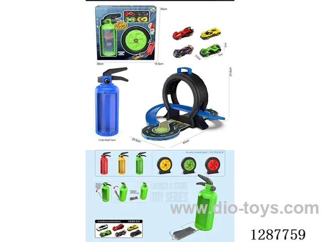 Fire Extinguisher Tire + 4 alloy Cars