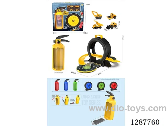 Fire Extinguisher Tire + 4 AB Cars