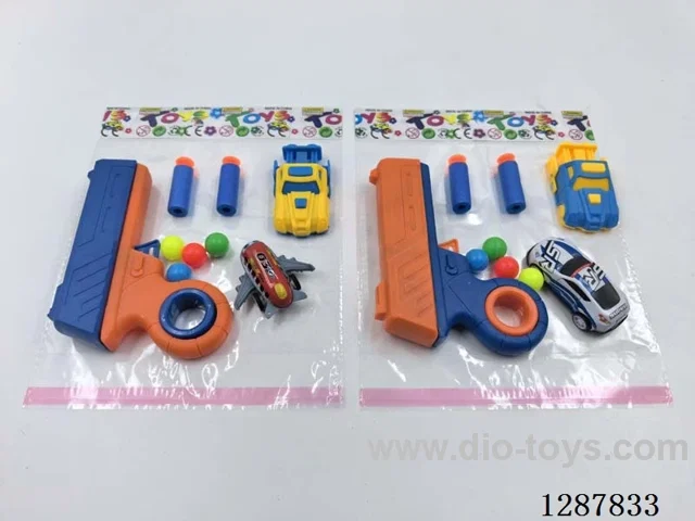 Soft Bullet Ping Pong Ball Gun Set