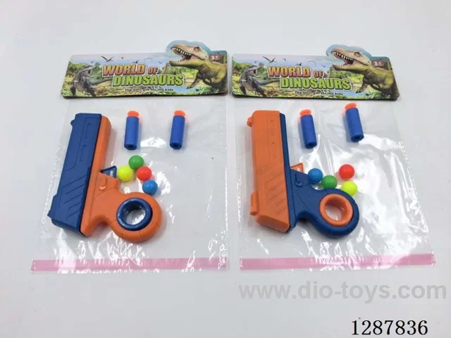 Soft Bullet Ping Pong Ball Gun Set