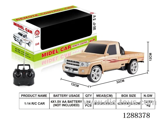 1:14 4ch RC car with light not included battery