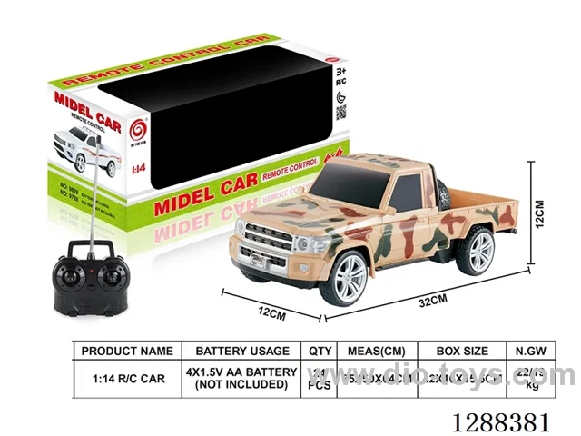1:14 4ch RC car W L/M not included battery