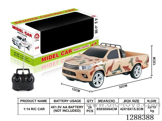 1:14 4ch RC car W L/M not included battery