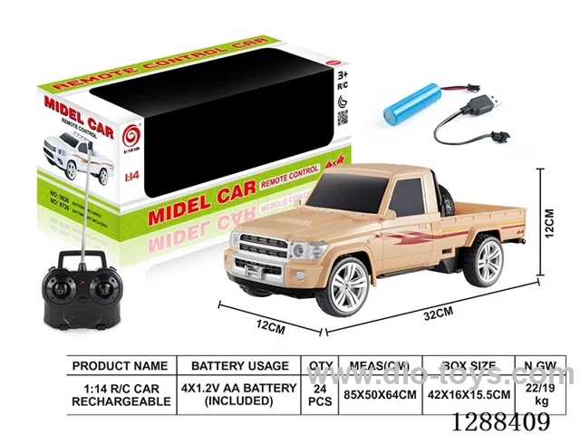 1:14 4ch RC car W L/M included battery