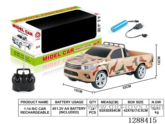 1:14 4ch RC car W L/M included battery