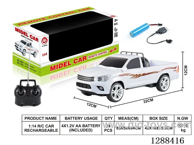 1:14 4ch RC car W L/M included battery