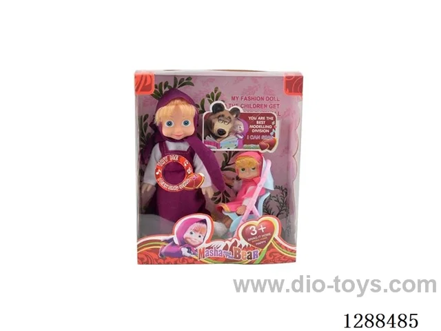 10 inch + 6 inch doll set with music