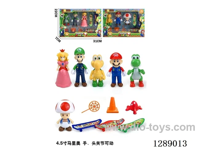Super Mario 4.5-inch Figurines