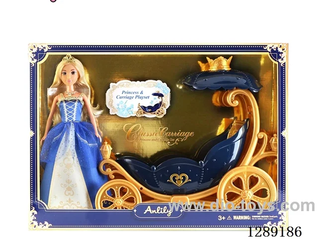 11.5-inch Solid-Body Doll Carriage (Brown Skin)