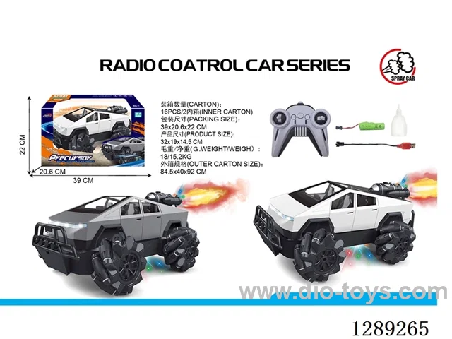 2.4G Tesla Side-Walking RC Car with Spray included battery