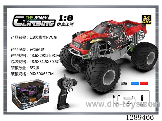 1:8 Bigfoot RC car with sound(included battery) 2 colors
